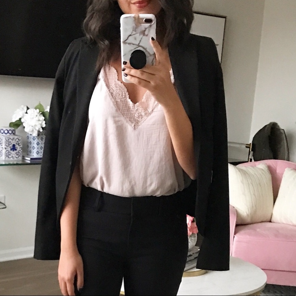 Blush lace cami